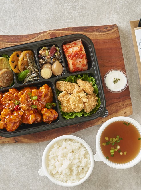 깐풍기 도시락