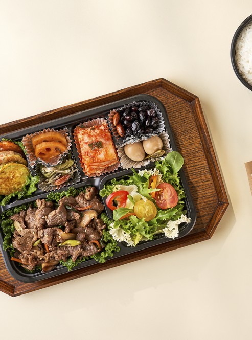소불고기 샐러드 도시락