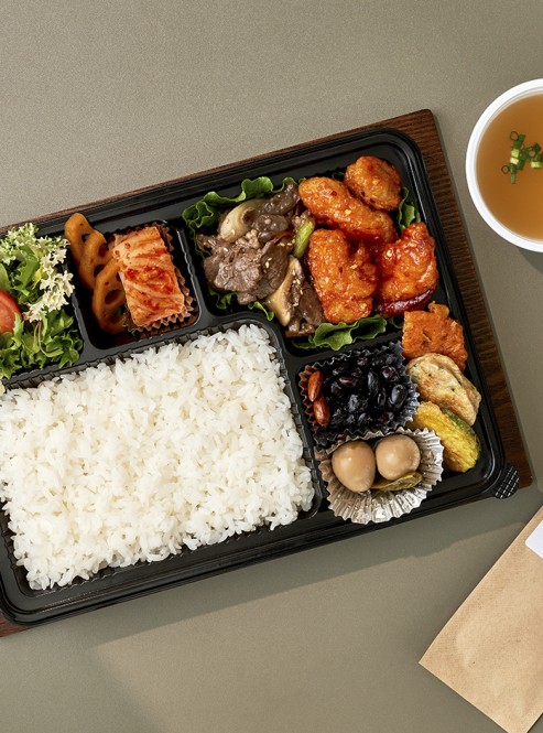 더블 소불고기 깐풍기 도시락